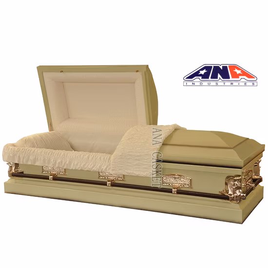 Caixão funerário de aço 20 Ga para material funerário Ana American